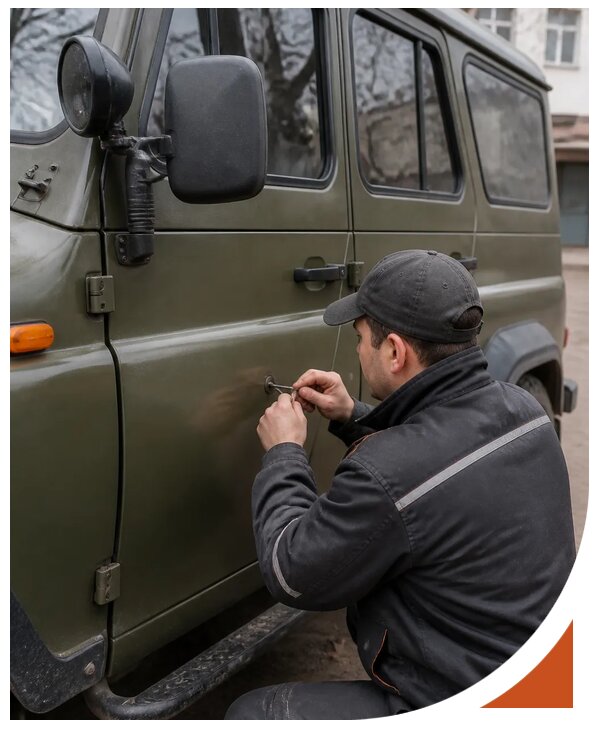 Профессиональное вскрытие автомобиля УАЗ без повреждений в Снежинске